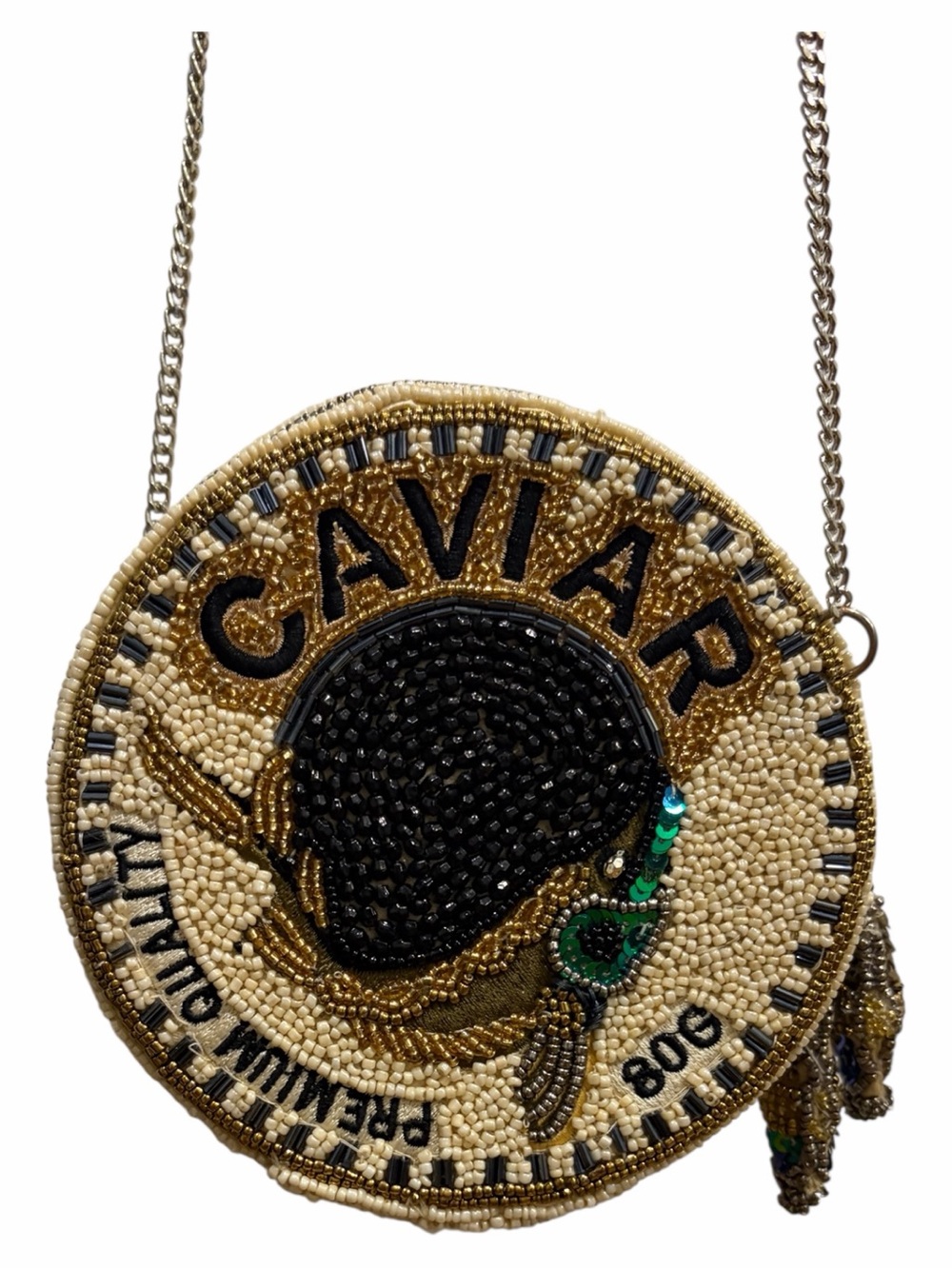 NWT: *Viral* Caviar Beaded Bag 🐠 From India to You 🐠